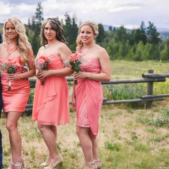 Le Chateau Pink bridesmaid dress size small - Picture 1 of 10